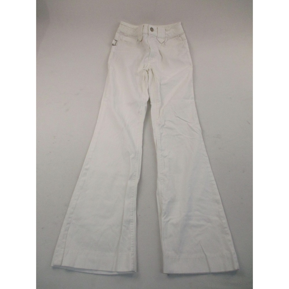 Zadig & Voltaire Pants Women 25x31 White Plaire Flare Leg Utility Hammer Loop